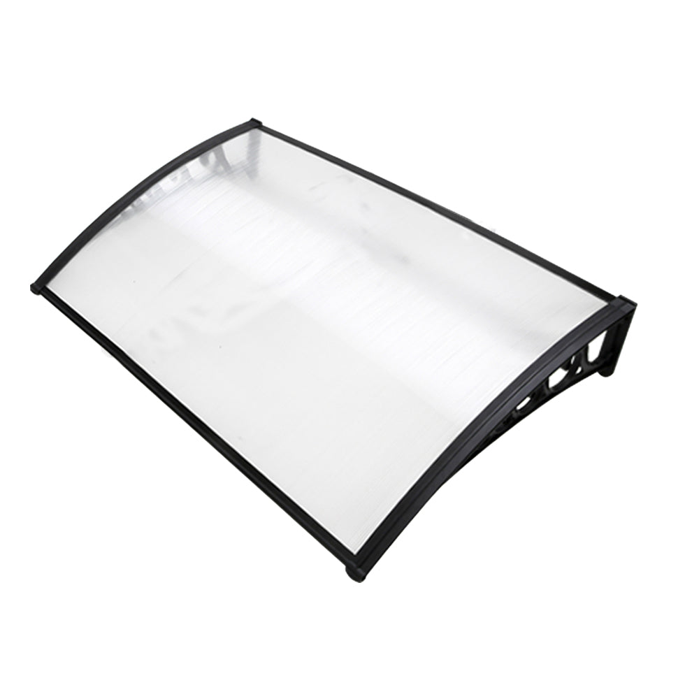 Awnings: Instahut Window Door Awning 1mx1.5m Transparent