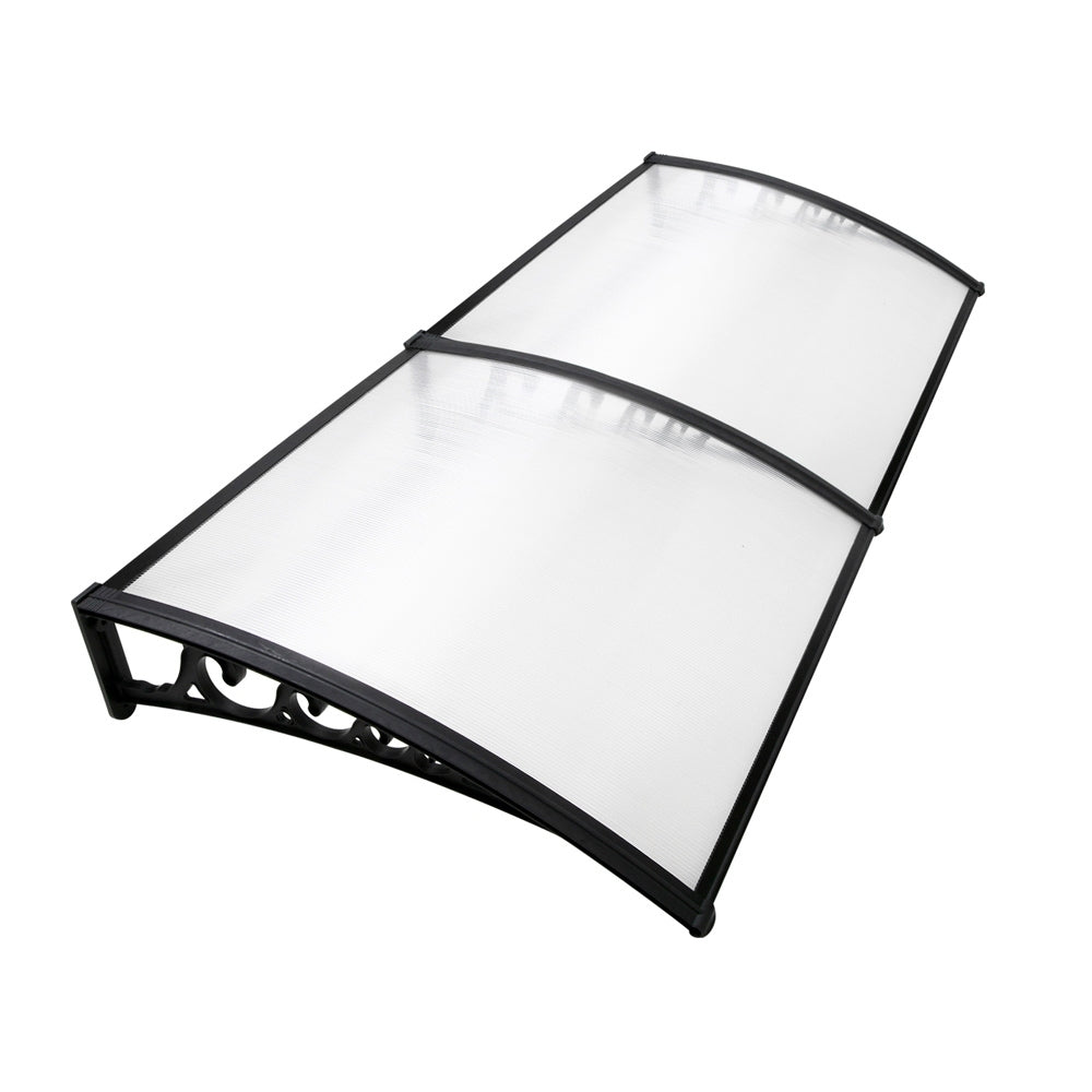 Awnings: Instahut Window Awning Door Canopy 1mx2m Transparent