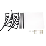 Instahut Window Door Awning 1mx3m Transparent Hollow Sheet Plastic Frame