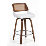 Table & Bar Stools: Artiss Wooden Bar Stools Swivel Kitchen Counter Stool Chair 60cm Seat Height