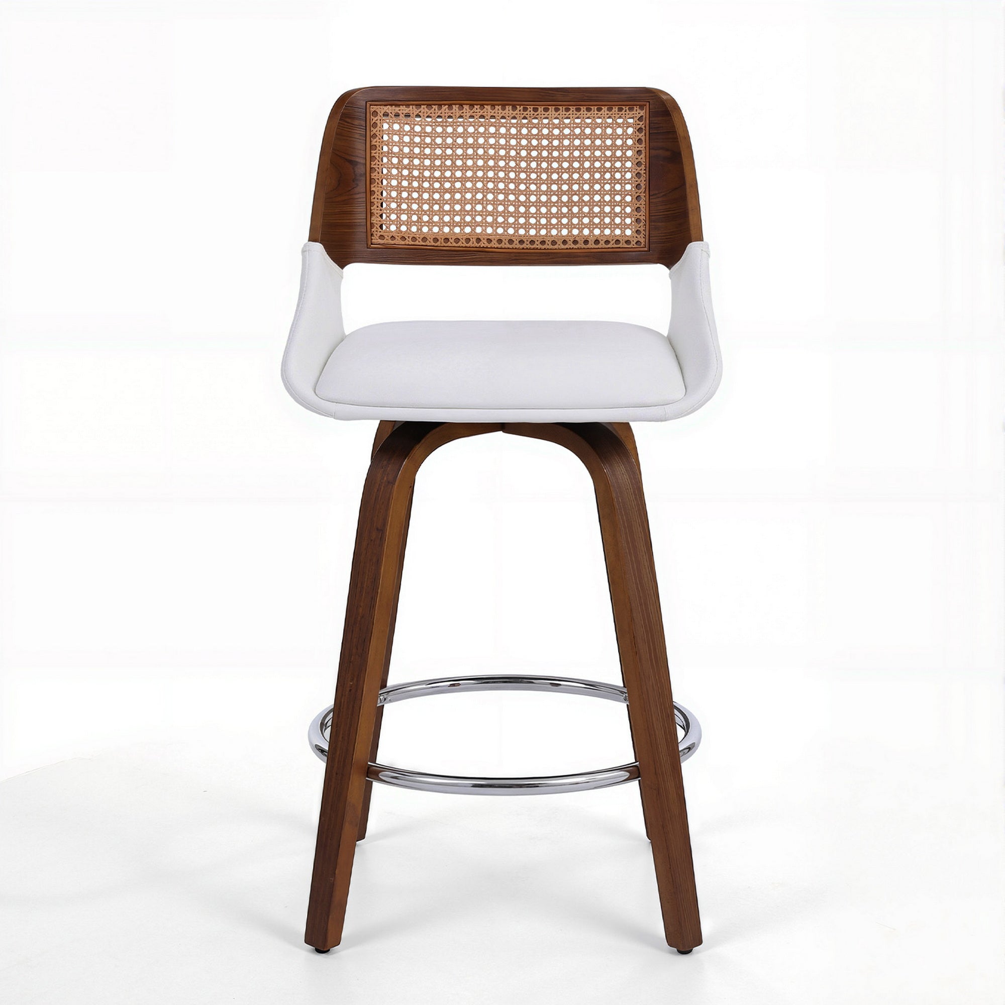 Table & Bar Stools: Artiss Wooden Bar Stools Swivel Kitchen Counter Stool Chair 60cm Seat Height