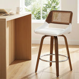 Table & Bar Stools: Artiss Wooden Bar Stools Swivel Kitchen Counter Stool Chair 60cm Seat Height