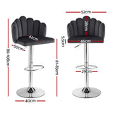Table & Bar Stools: Artiss Bar Stool X2 Kitchen Dining Counter Gaslift Chair Adjustable Velvet Grey