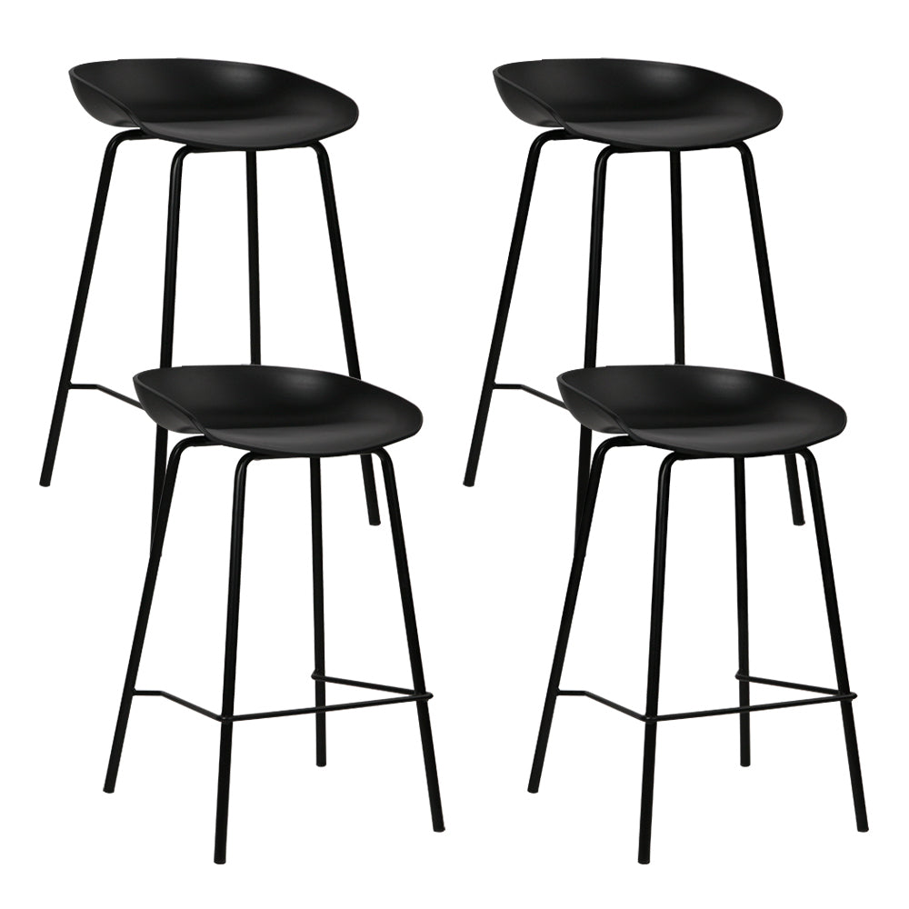 Table & Bar Stools: Artiss 4x Bar Stools Kitchen Counter Stools Metal