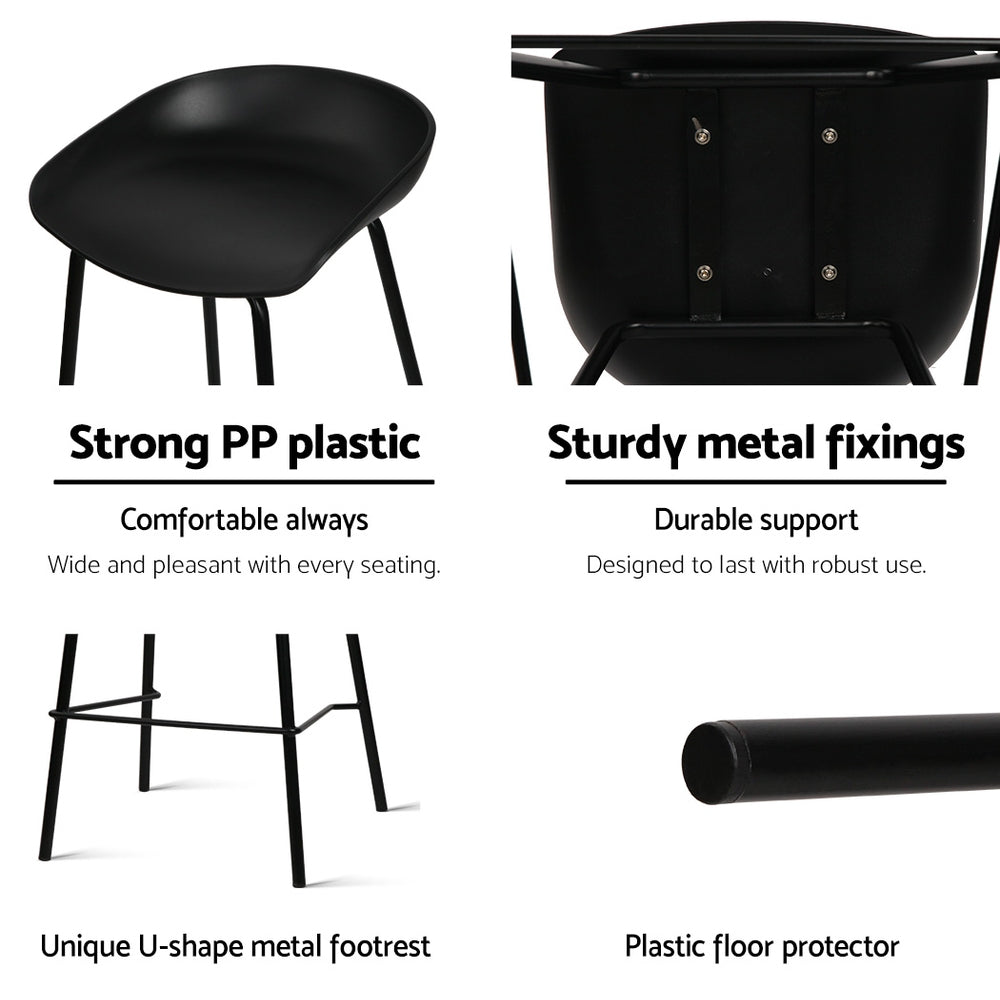 Table & Bar Stools: Artiss 4x Bar Stools Kitchen Counter Stools Metal
