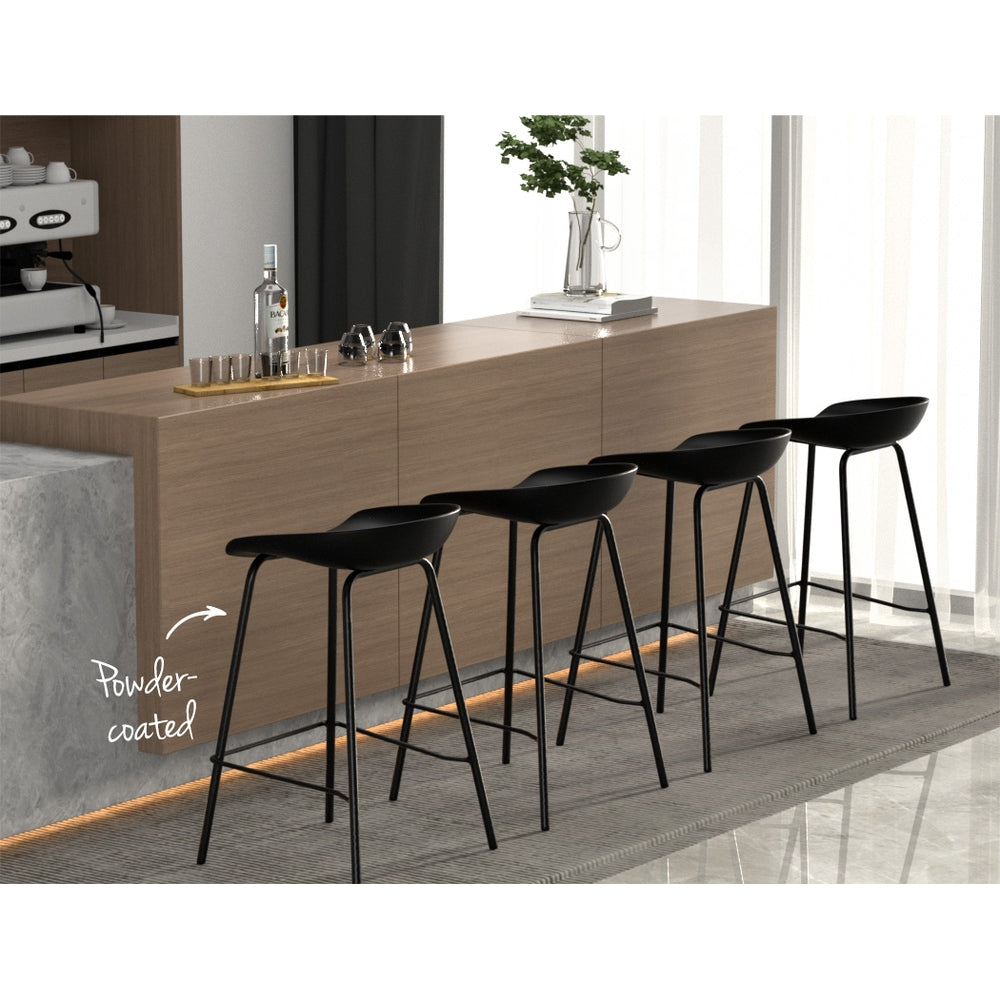 Table & Bar Stools: Artiss 4x Bar Stools Kitchen Counter Stools Metal