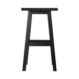 Table & Bar Stools: Artiss Bar Stools Kitchen Counter Stools Wooden Chairs Black x2