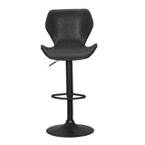 Table & Bar Stools: Artiss Bar Stools Kitchen Counter Stools Swivel Gas Lift Vintage Chairs Black x2