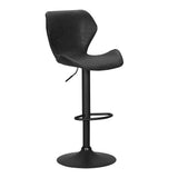 Table & Bar Stools: Artiss Bar Stools Kitchen Counter Stools Swivel Gas Lift Vintage Chairs Black x2