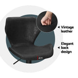 Massage Chairs: Artiss 4x Bar Stools Vintage Leather Gas Lift Black