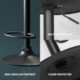 Massage Chairs: Artiss 4x Bar Stools Vintage Leather Gas Lift Black