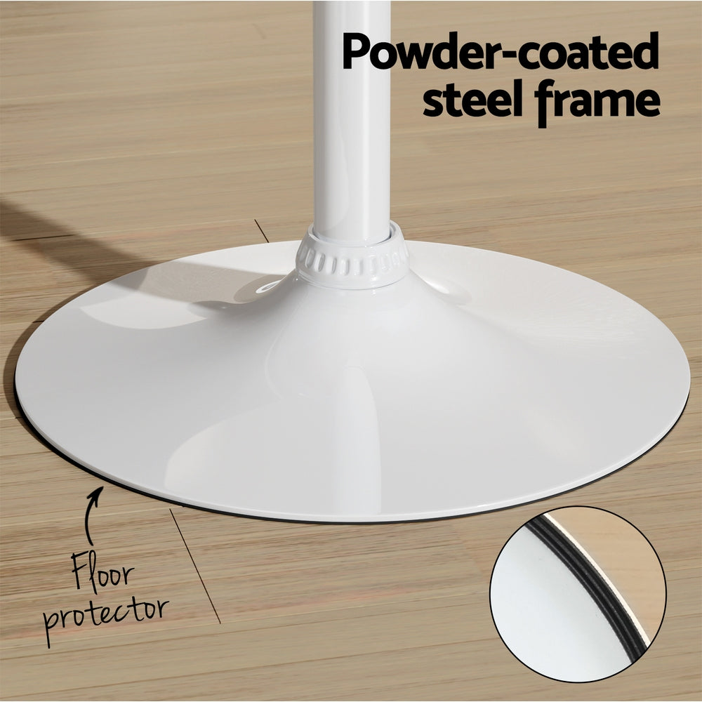 Dining Tables: Artiss Bar Table Swivel Base Gas Lift Counter Dining Table 60CM Square Pine