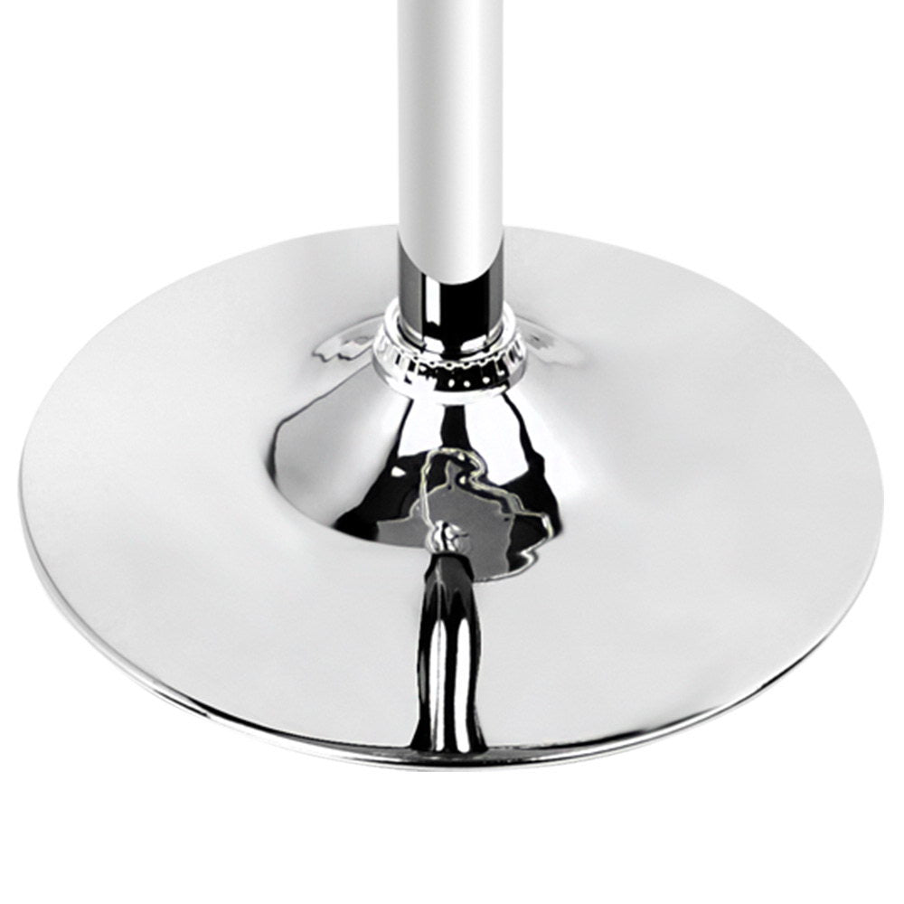 Dining Tables: Artiss Bar Table Gas Lift Round White