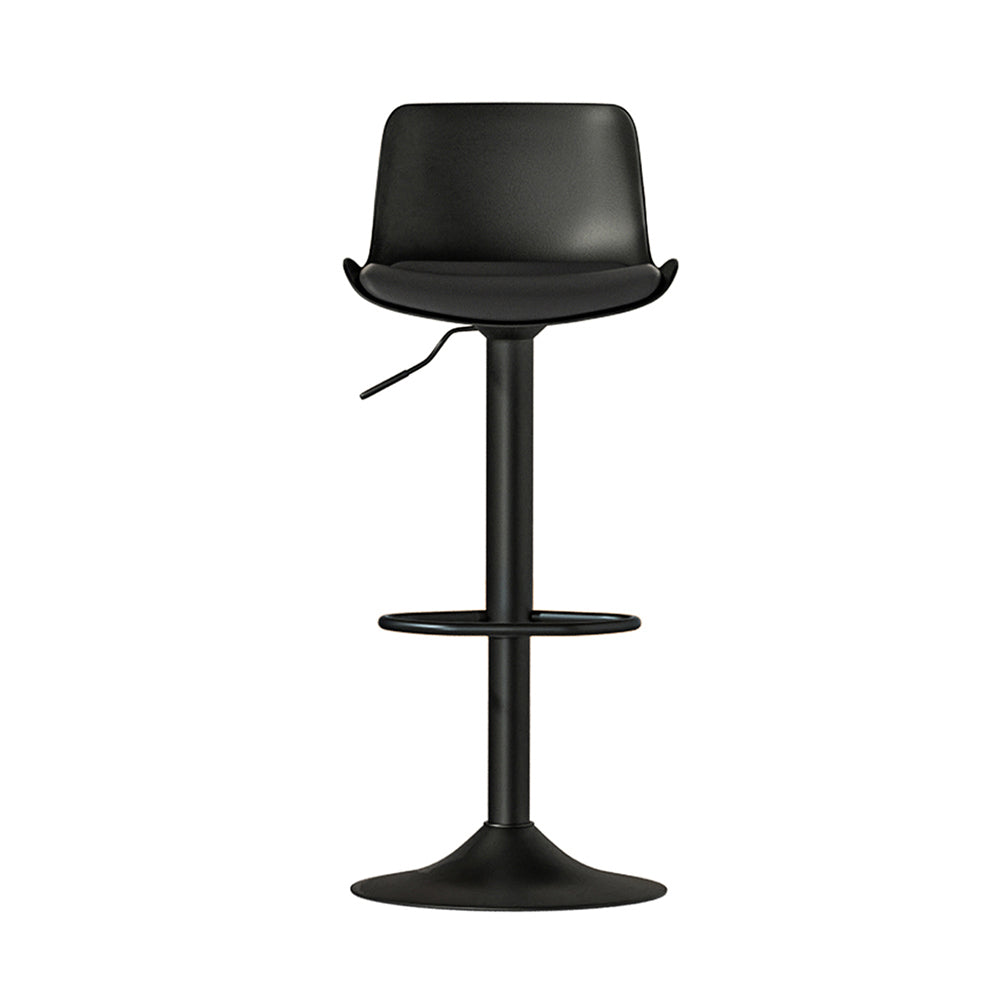 Table & Bar Stools: Artiss 2x Bar Stools Padded Seat Gas Lift Black