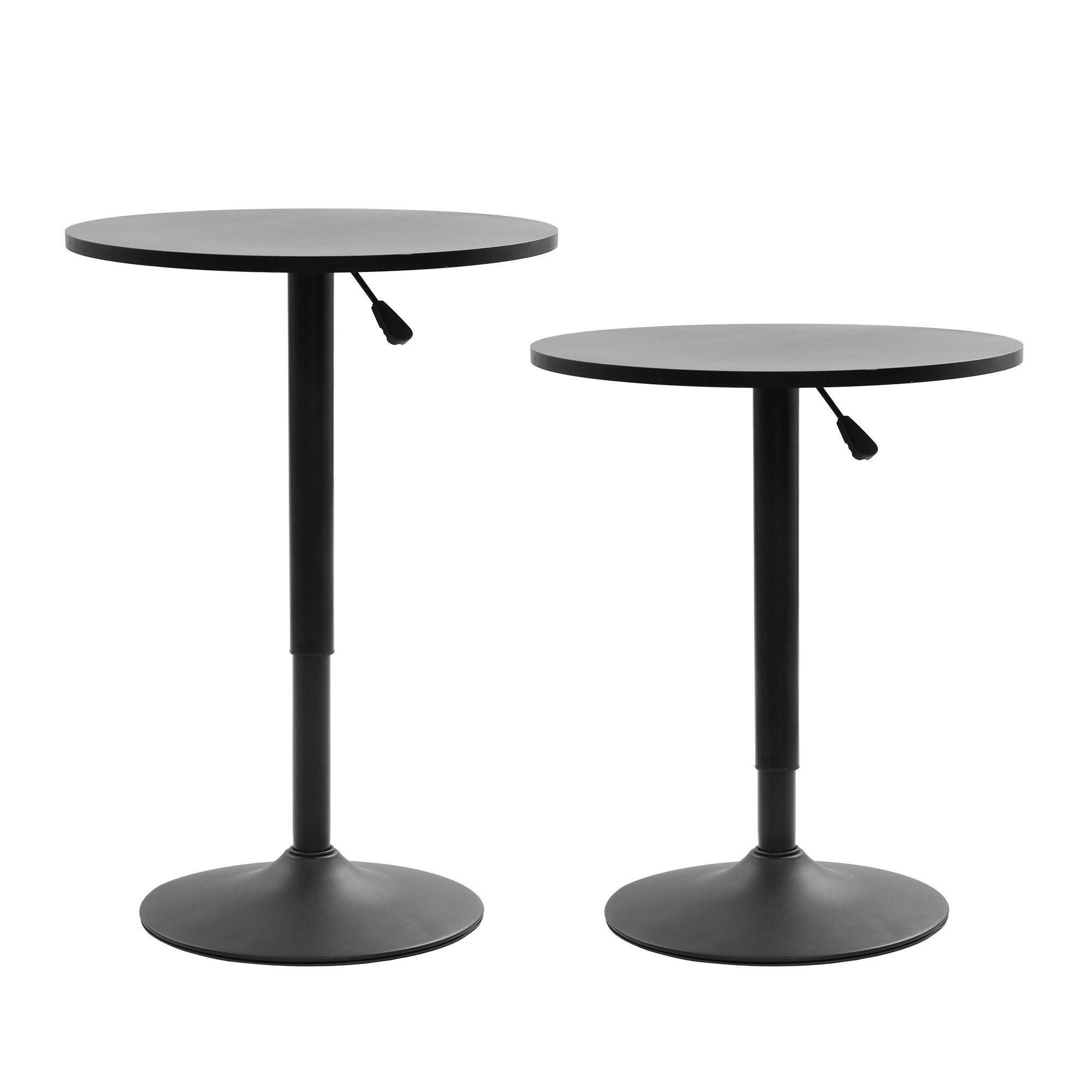 Artiss Bar Stools and Table Set 3PCS Dining Desk Kitchen Chairs Cafe Pub Black