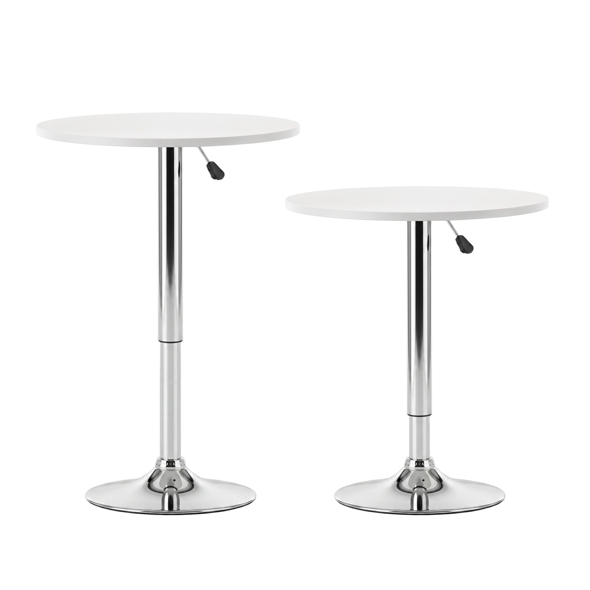 Artiss Bar Stools and Table Set 3PCS Dining Desk Kitchen Chairs Cafe Pub White