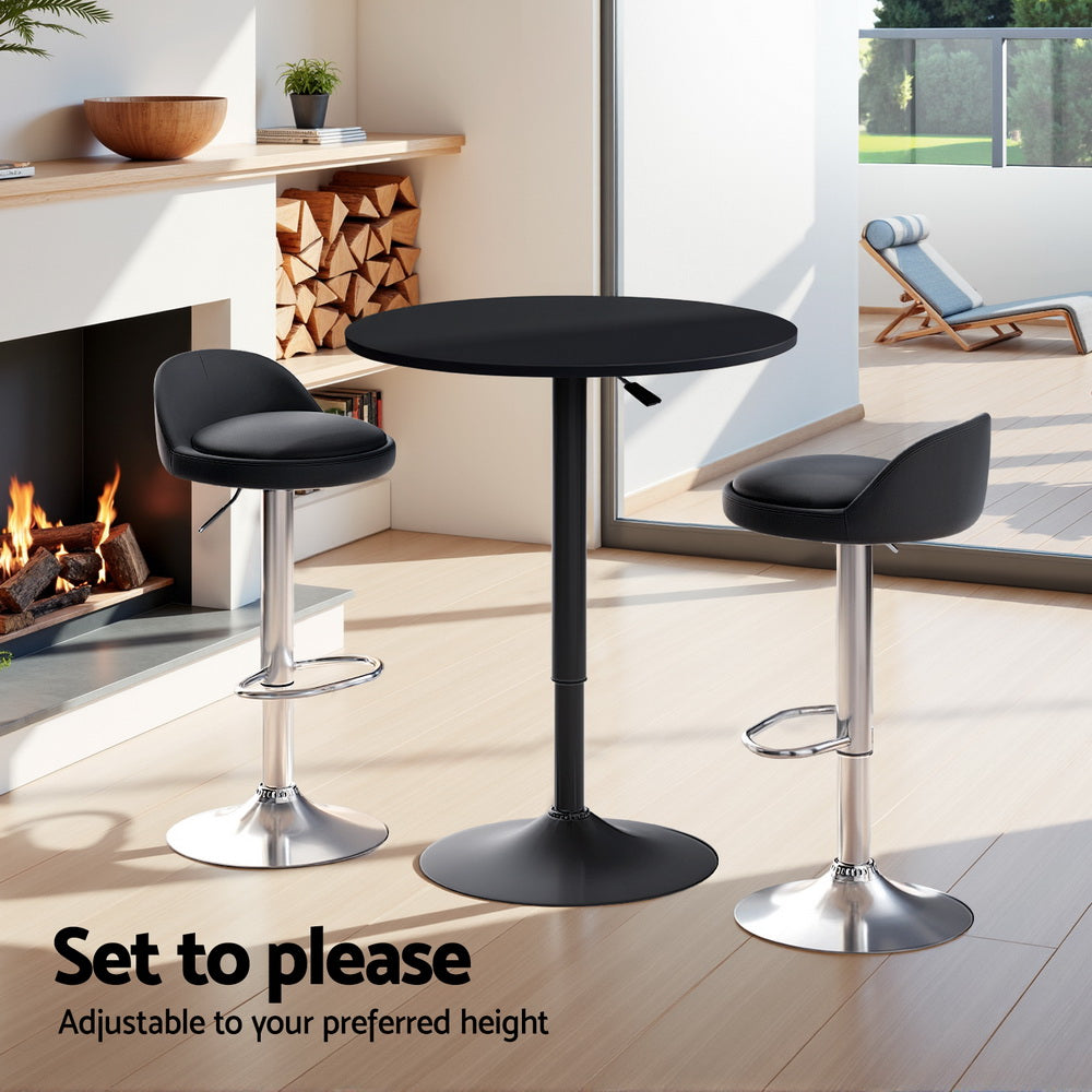 Table & Bar Stools: Artiss Bar Table and Stools Set Dining Desk Kitchen Chairs Cafe Pub