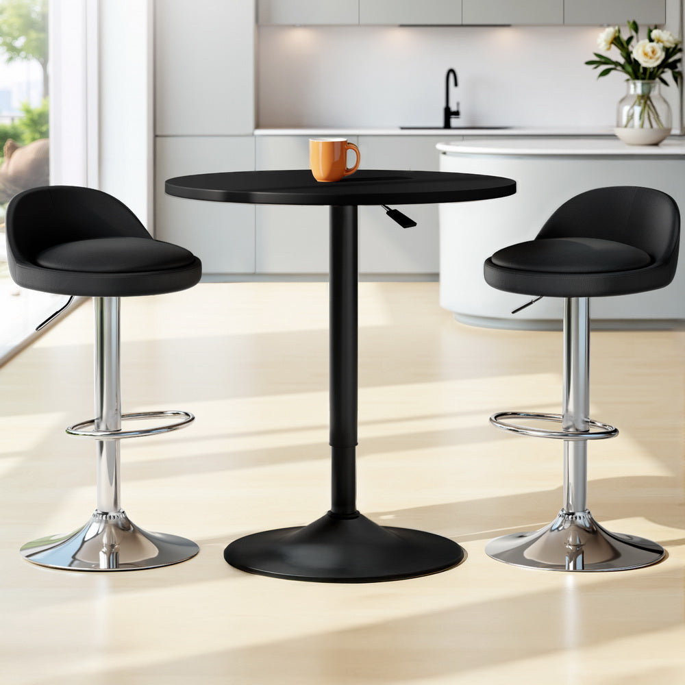 Table & Bar Stools: Artiss Bar Table and Stools Set Dining Desk Kitchen Chairs Cafe Pub