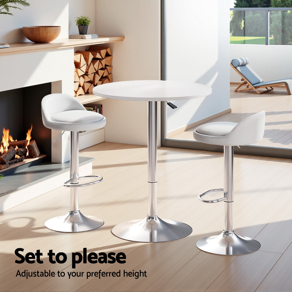 Table & Bar Stools: Artiss Bar Table and Stools Set Dining Desk Kitchen Chairs Cafe Pub