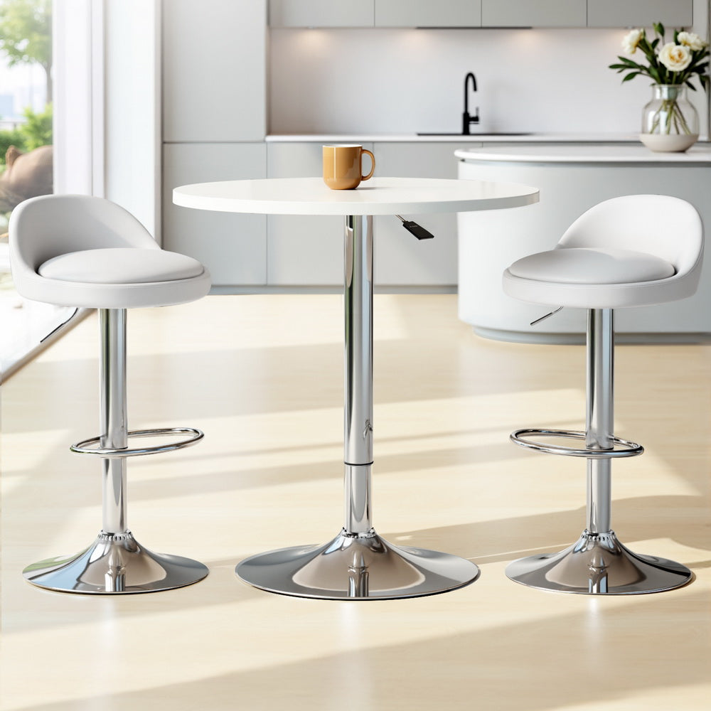 Table & Bar Stools: Artiss Bar Table and Stools Set Dining Desk Kitchen Chairs Cafe Pub
