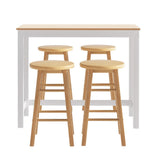 Table & Bar Stools: Artiss Bar Table and Stools Set Dining Desk Kitchen Chairs Cafe Pub
