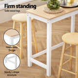 Table & Bar Stools: Artiss Bar Table and Stools Set Dining Desk Kitchen Chairs Cafe Pub