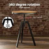 Table & Bar Stools: Artiss Bar Table and Stools Set Dining Desk Industrial Kitchen Chairs Cafe Pub