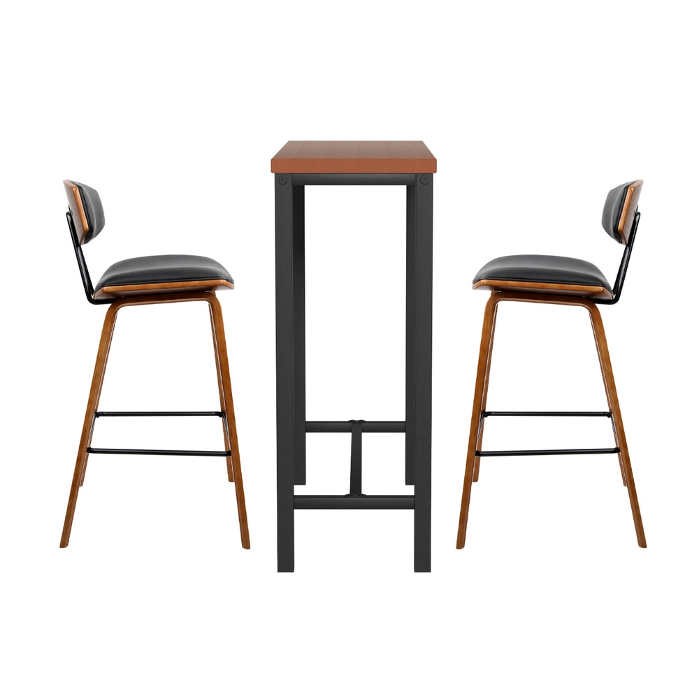 Table & Bar Stools: Artiss Bar Table and Stools Set Dining Desk Kitchen Chairs Cafe Pub