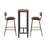 Artiss Bar Table and Stools Set Dining Desk Kitchen Chairs Cafe Pub