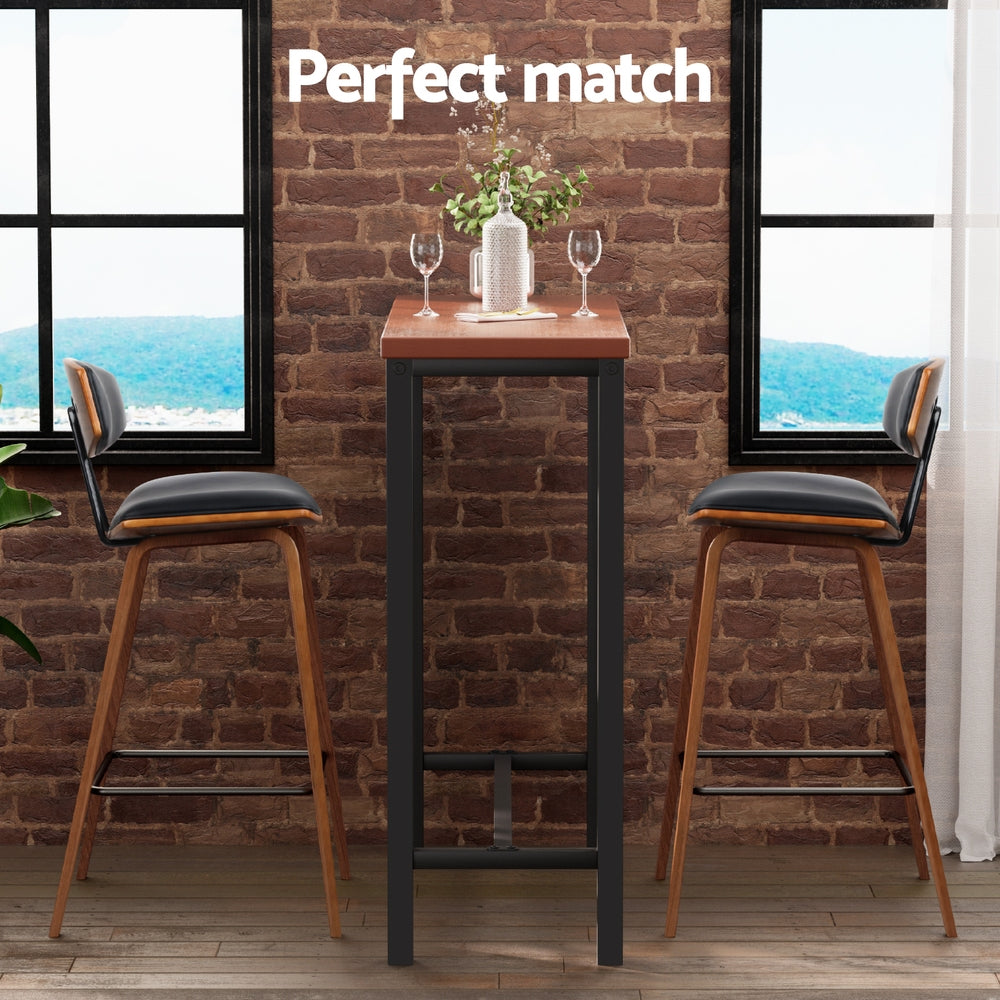 Table & Bar Stools: Artiss Bar Table and Stools Set Dining Desk Kitchen Chairs Cafe Pub