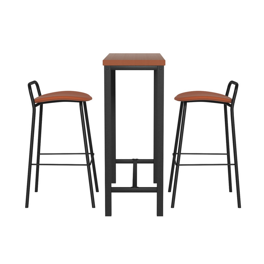Table & Bar Stools: Artiss Bar Table and Stools Set Dining Desk Kitchen Chairs Cafe Pub