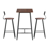 Artiss Bar Table and Stools Set Dining Desk Kitchen Chairs Cafe Pub