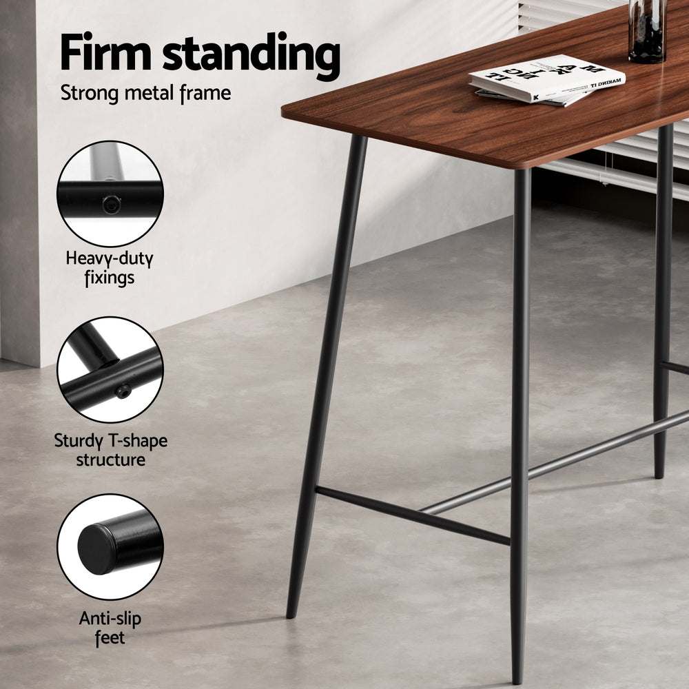 Table & Bar Stools: Artiss Bar Table and Stools Set Dining Desk Kitchen Chairs Cafe Pub