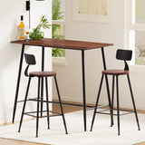 Artiss Bar Table and Stools Set Dining Desk Kitchen Chairs Cafe Pub