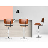 Table & Bar Stools: Artiss Bar Stools Gas Lift Leather Black