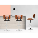 Artiss 2x Bar Stools Gas Lift Leather Black