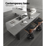 Table & Bar Stools: Artiss Bar Stools Gas Lift Leather All Black