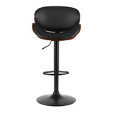 Table & Bar Stools: Artiss Bar Stools Kitchen Leather Barstools Swivel Gas Lift Vintage Chairs Black