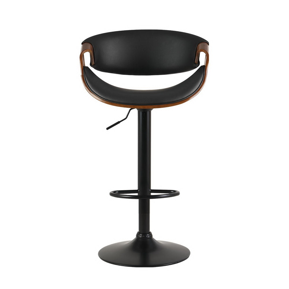 Table & Bar Stools: Artiss Bar Stools Gas Lift Leather w/Armrest