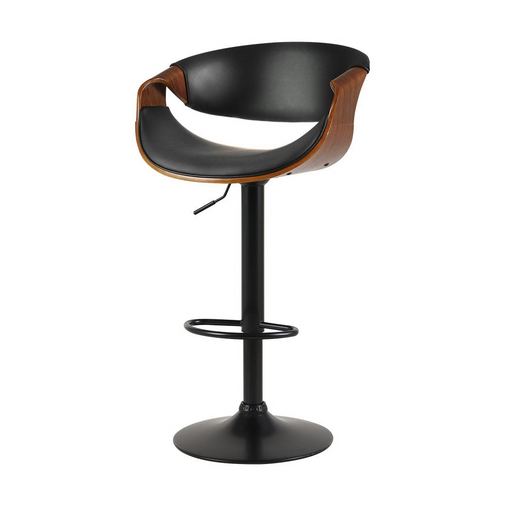 Table & Bar Stools: Artiss Bar Stools Gas Lift Leather w/Armrest