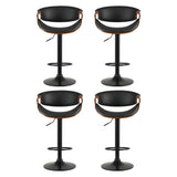 Massage Chairs: Artiss 4x Bar Stools Gas Lift Leather w/Armrest