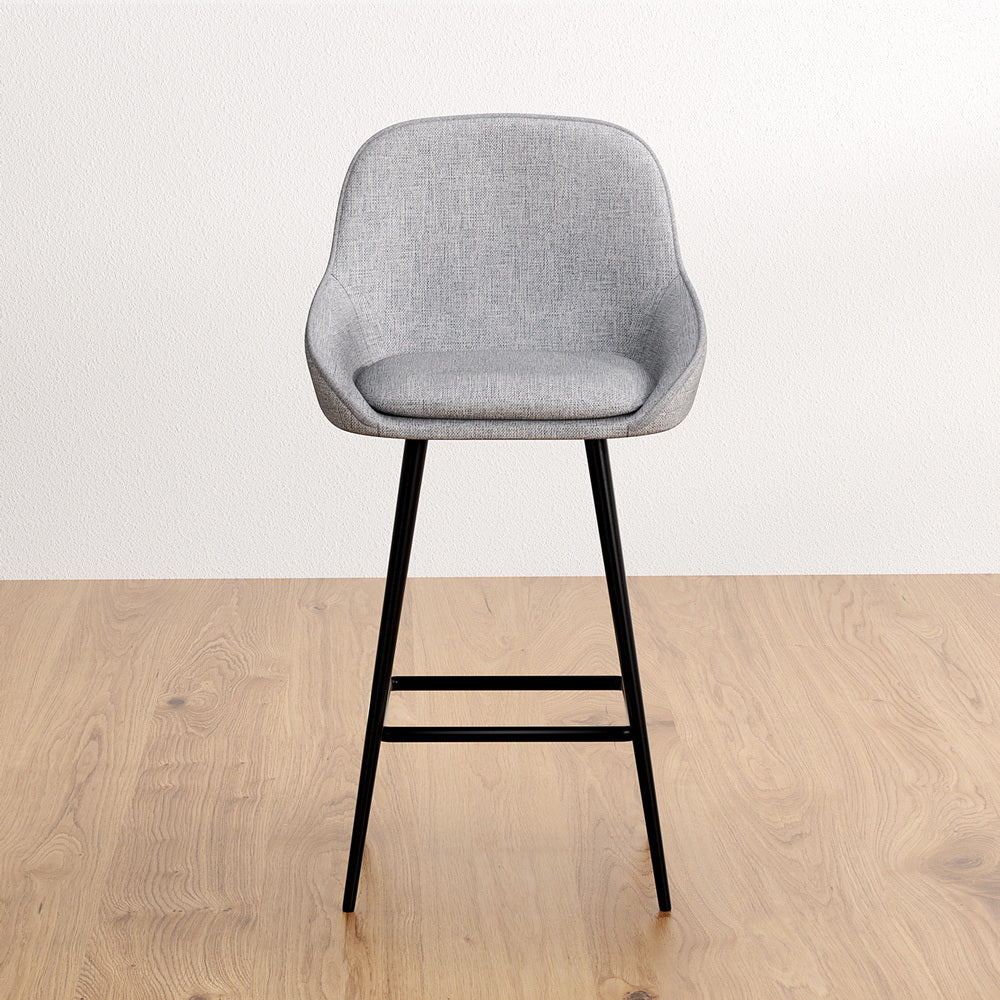Table & Bar Stools: Artiss 2x Bar Stools Upholstered Stool Counter Seat Kitchen Dining Chairs