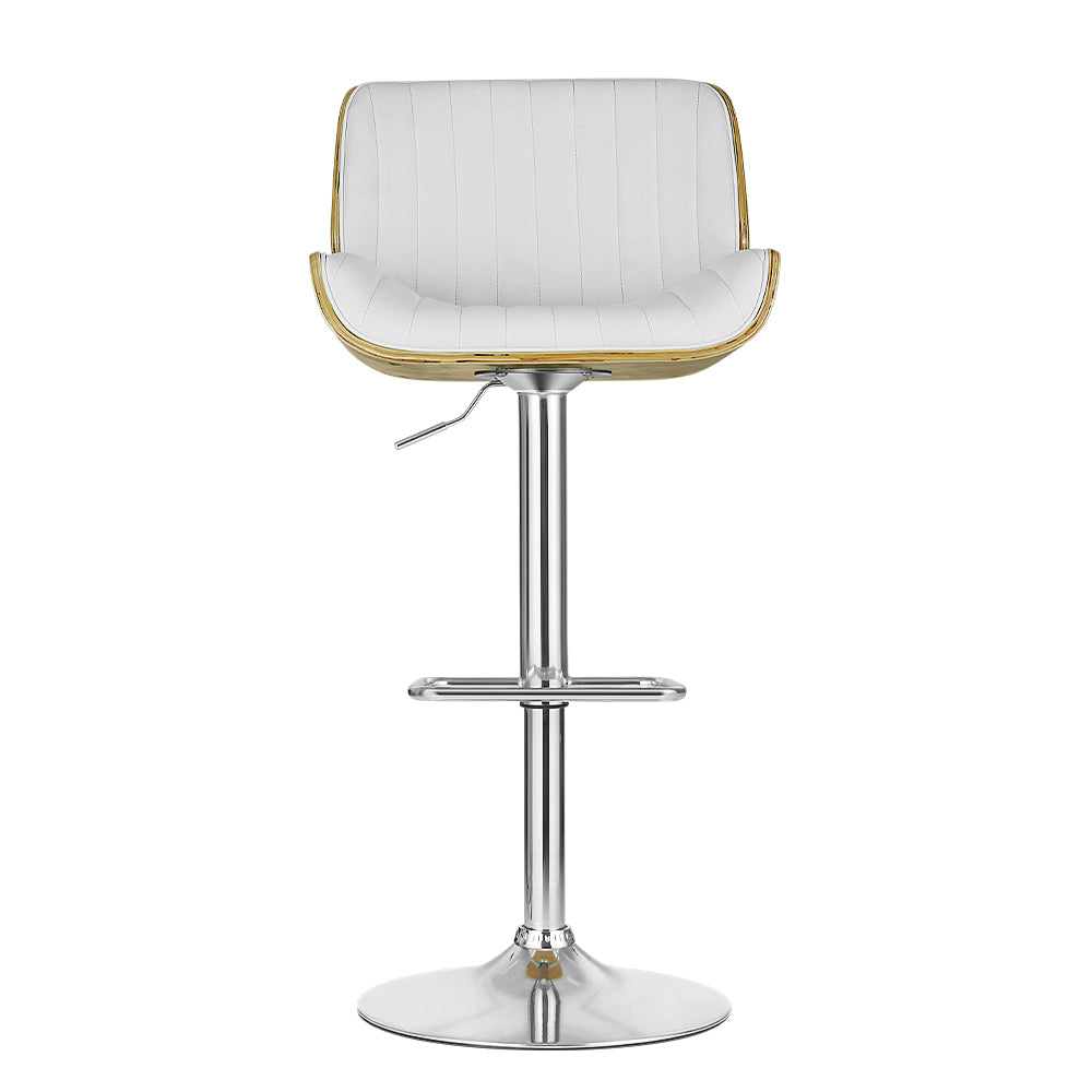 Table & Bar Stools: Artiss Bar Stools Swivel Leather Chairs Wooden
