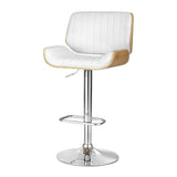 Table & Bar Stools: Artiss Bar Stools Swivel Leather Chairs Wooden