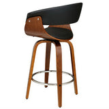 Table & Bar Stools: Artiss Bar Stools Swivel PU Seat Wooden