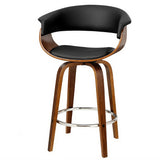 Table & Bar Stools: Artiss Bar Stools Swivel PU Seat Wooden