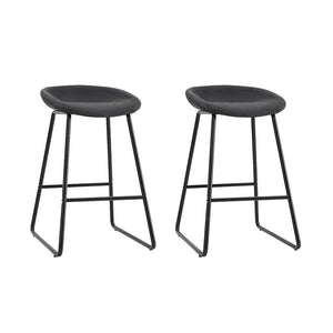 Artiss 2x Bar Stools Kitchen Dining Chairs Counter Stool PU Leather Metal