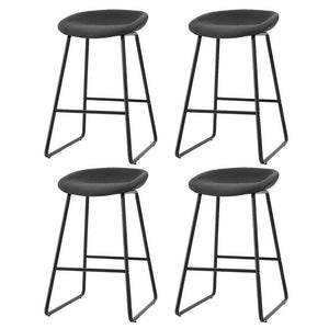 Artiss 4x Bar Stools Kitchen Dining Chairs Counter Stool PU Leather Metal