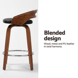Table & Bar Stools: Artiss 2x Bar Stools Swivel Dining Chairs Low Back Counter Seat PU Cushion