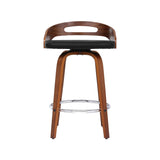 Table & Bar Stools: Artiss 4x Bar Stools Swivel Dining Chairs Low Back Counter Seat PU Cushion